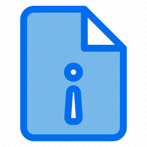 1 Info File Document Icon Download On Iconfinder