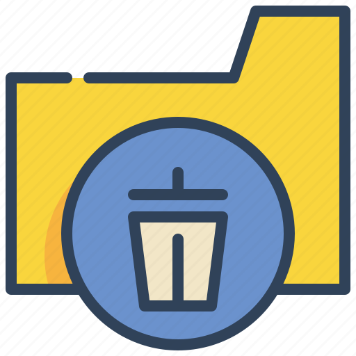 File, folder, trash, delete icon - Download on Iconfinder