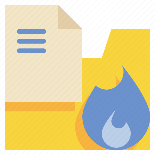 Burn, file, folder, security, icon icon - Download on Iconfinder