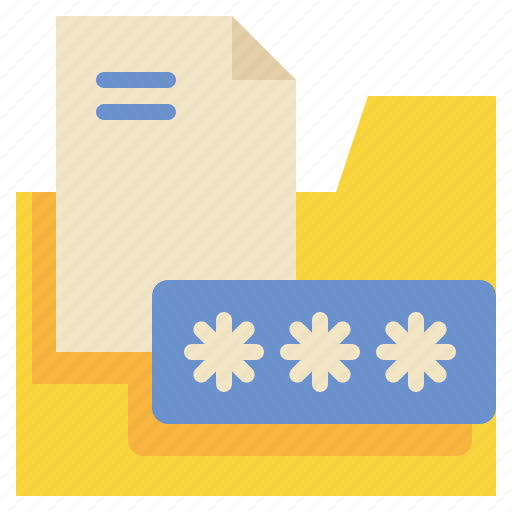 File, folder, password, security, protect icon - Download on Iconfinder