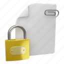 confidential, file, lock, security, document 