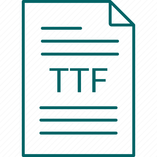 Extension, file, ttf icon - Download on Iconfinder