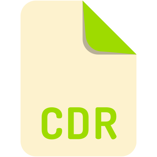Cdr, extension, file, name icon - Free download