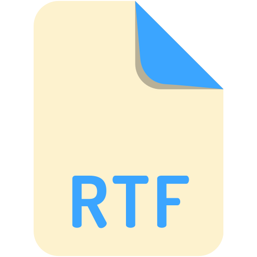 Extension, file, name, rtf icon - Free download
