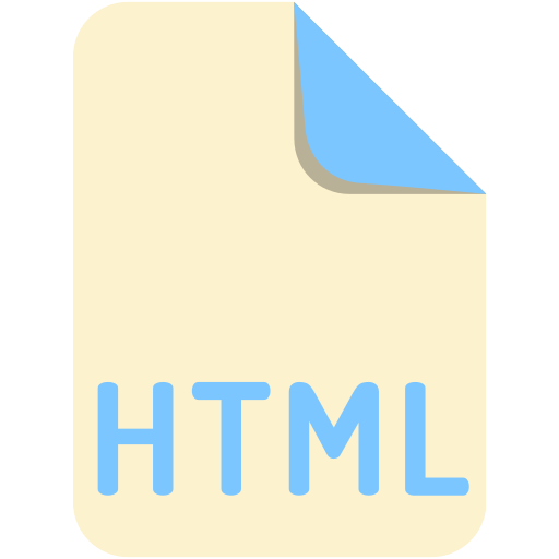 Extension, file, html, name icon - Free download