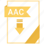 aac, document, extension, file 