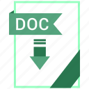 doc, document, extension, format, paper