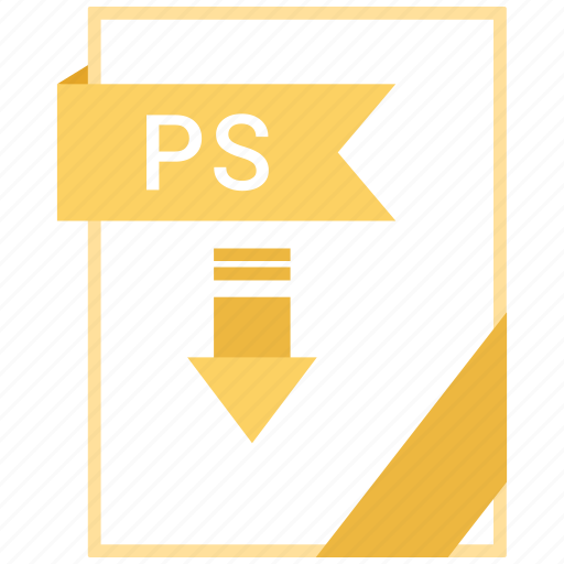 Document, extension, format, paper, ps icon - Download on Iconfinder