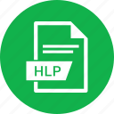 document, extension, file, hlp