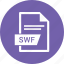 document, extension, file, swf 
