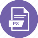 document, extension, file, ps 