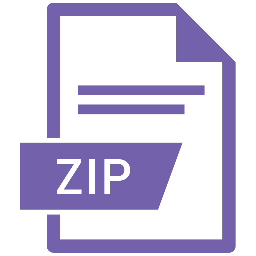 Document, extension, format, paper, zip icon - Free download