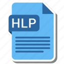 document, extension, folder, hlp, paper