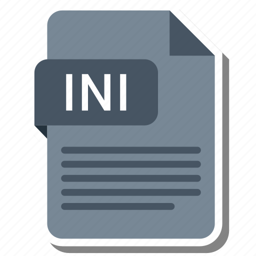 Document, extension, file format, folder, image, ini, paper icon - Download on Iconfinder