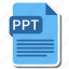 document, extension, file format, folder, image, paper, ppt 