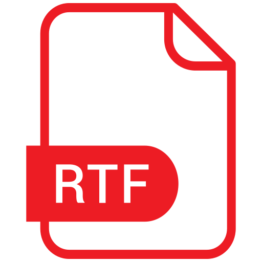 Extensiom, file, file format, rtf icon - Free download