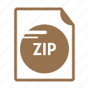 archive, compressed, extension, file format, name, type, zip