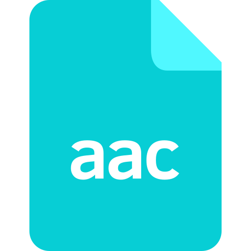 Aac, document, extension, file, format icon - Free download