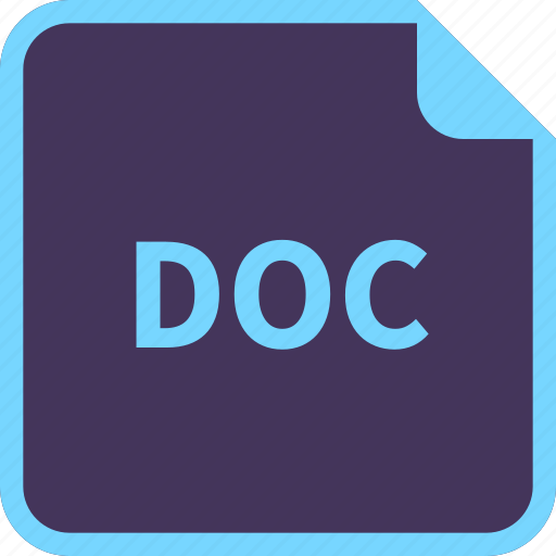 Doc, file, name, word, format icon - Download on Iconfinder