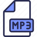 document, file, mp3, music