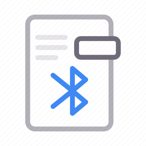 Bluetooth, connection, document, files, report icon - Download on Iconfinder