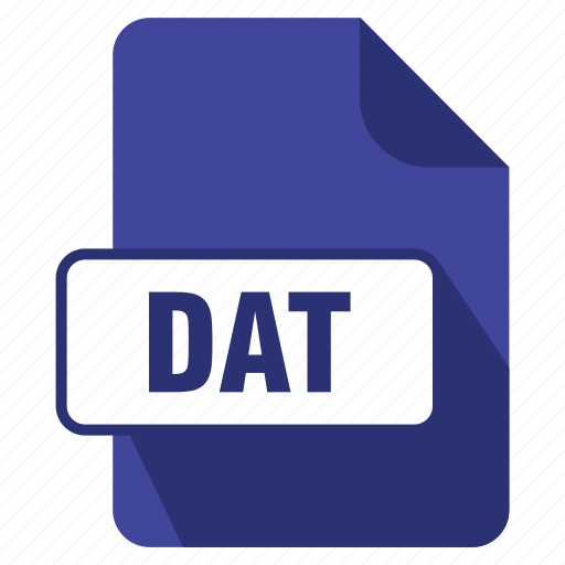 Dat, extension, file, filedata, format icon - Download on Iconfinder