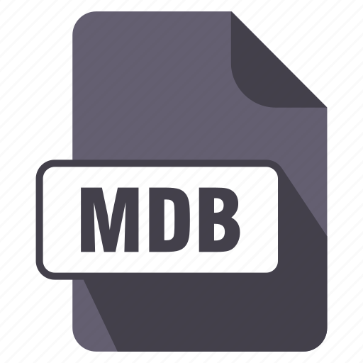Extension, file, filedata, format, mdb icon - Download on Iconfinder