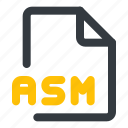 asm, file, format, document, extension