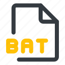 bat, file, format, document, extension