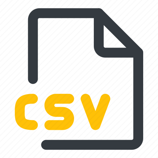 Csv, file, format, document, extension icon - Download on Iconfinder