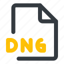 dng, file, format, document, extension