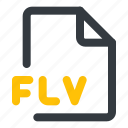 flv, file, format, document, extension