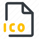 ico, file, format, document, extension