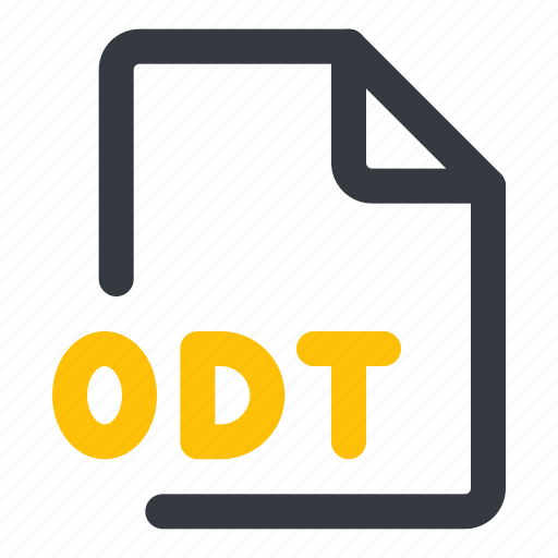 Odt, file, format, document, extension icon - Download on Iconfinder