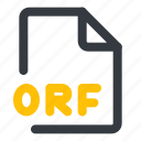 orf, file, format, document, extension