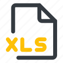 xls, file, format, document, extension