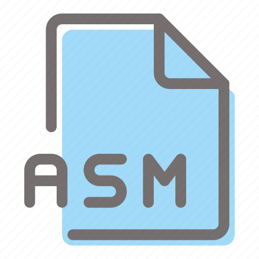 Asm, file, format, document, extension icon - Download on Iconfinder