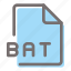 bat, file, format, document, extension 