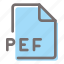 pef, file, format, document, extension 