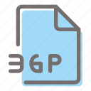 3gp, file, format, document, extension