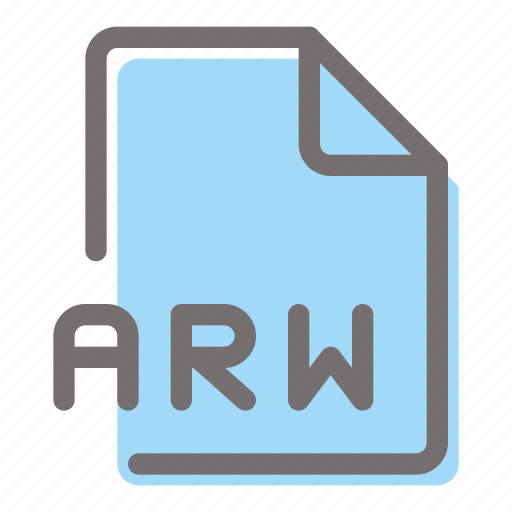 Arw, file, format, document, extension icon - Download on Iconfinder