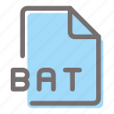 bat, file, format, document, extension