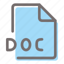 doc, file, format, document, extension