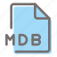 mdb, file, format, document, extension 