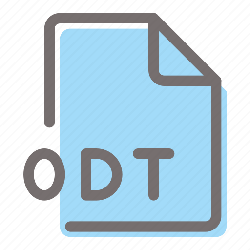 Odt, file, format, document, extension icon - Download on Iconfinder