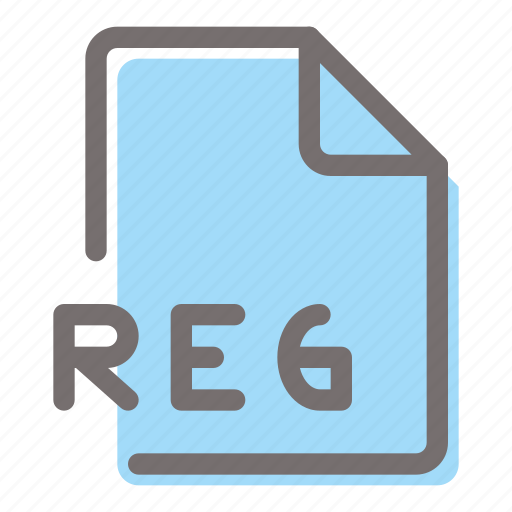 Reg, file, format, document, extension icon - Download on Iconfinder