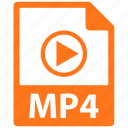 document, extension, file, format, mp4