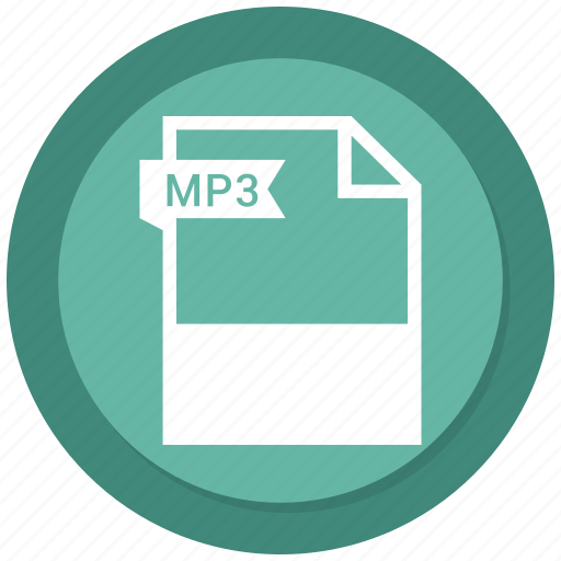 Document, extension, file, format, mp3 icon
