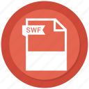 document, extension, file, format, paper, swf