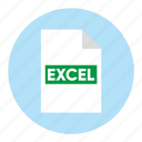document, excel, extension, file, filetype, format, type